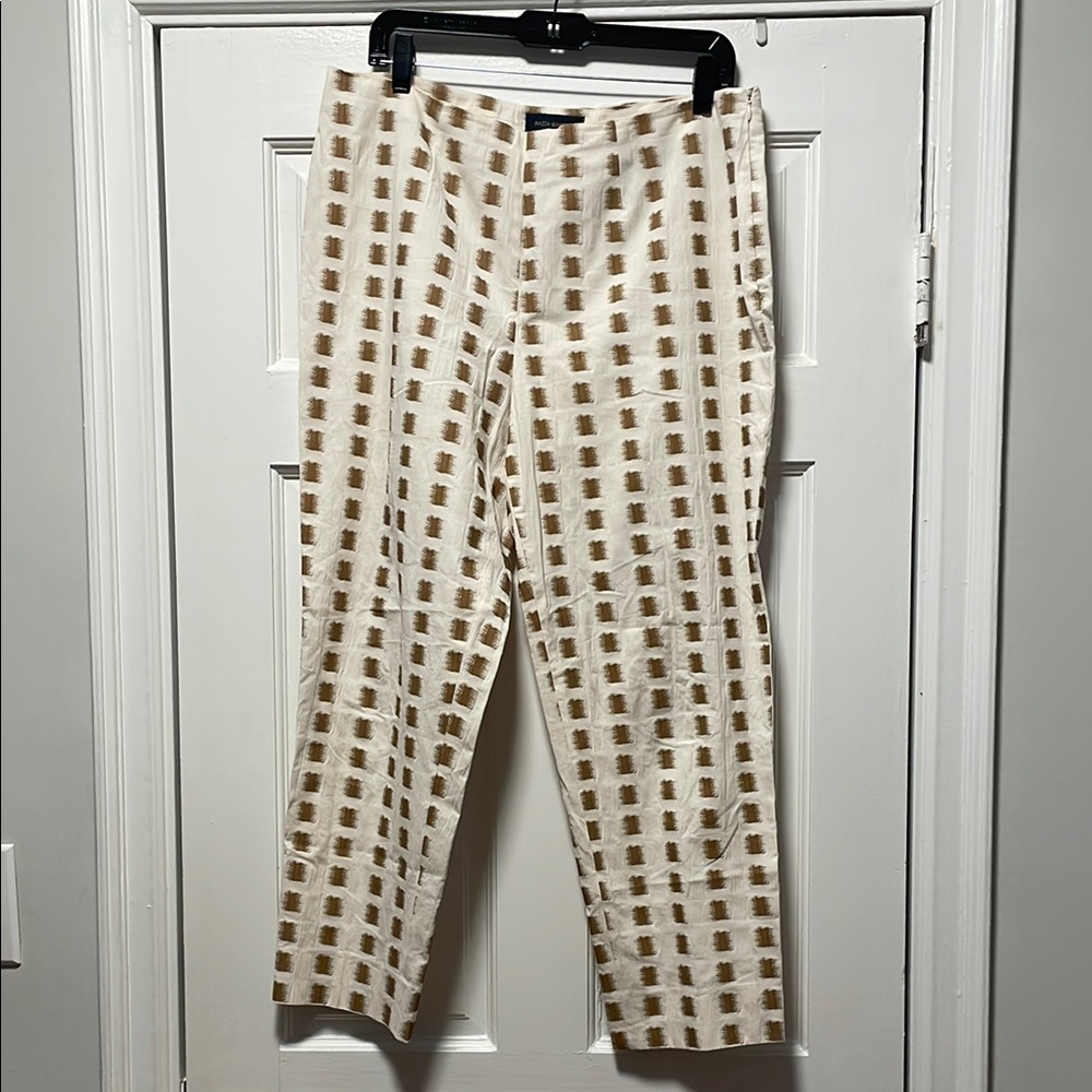Stylish Beige Checkered Pants